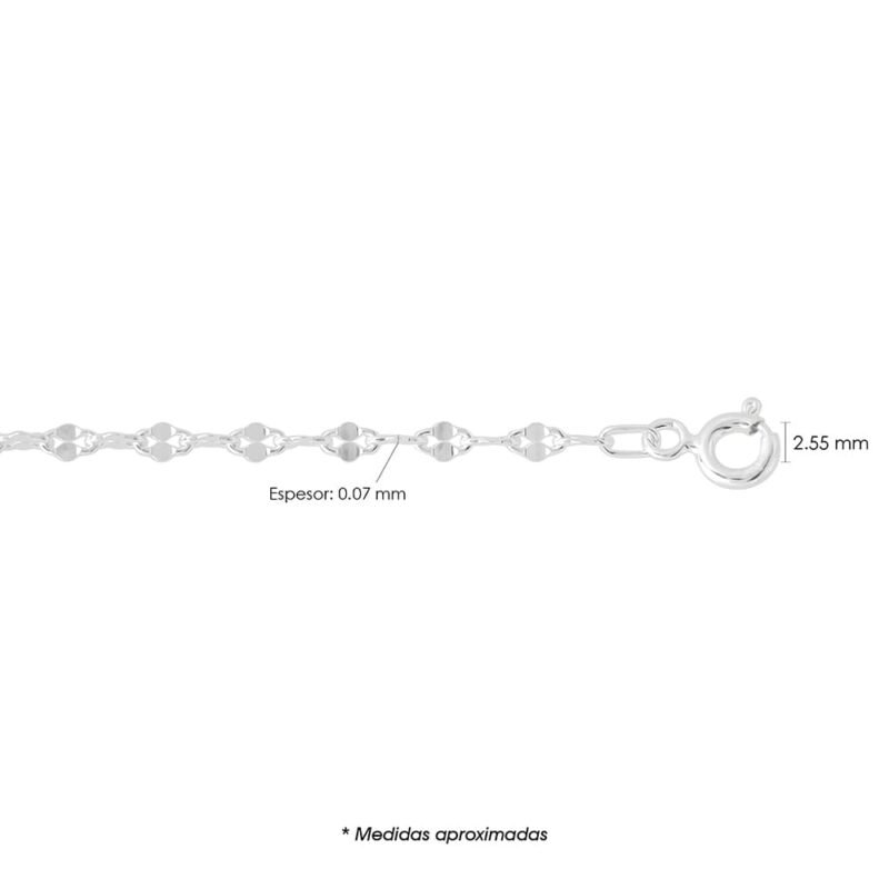 Cadena de Plata Ancla Inglesa 50 Forjada AI050F
