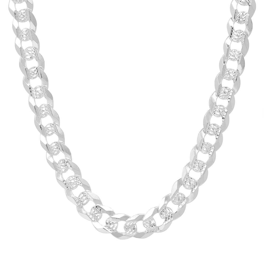 Cadena Cubana Americana Zegrinada de Plata CA150Z - Imagen 2