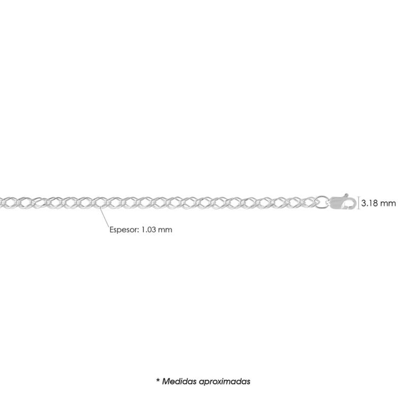 CADENA DOBLE ROMBO DR040