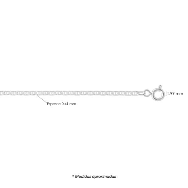 CADENA GUCHI ANCLA MARTILLADA ZEGRINADA GA050M