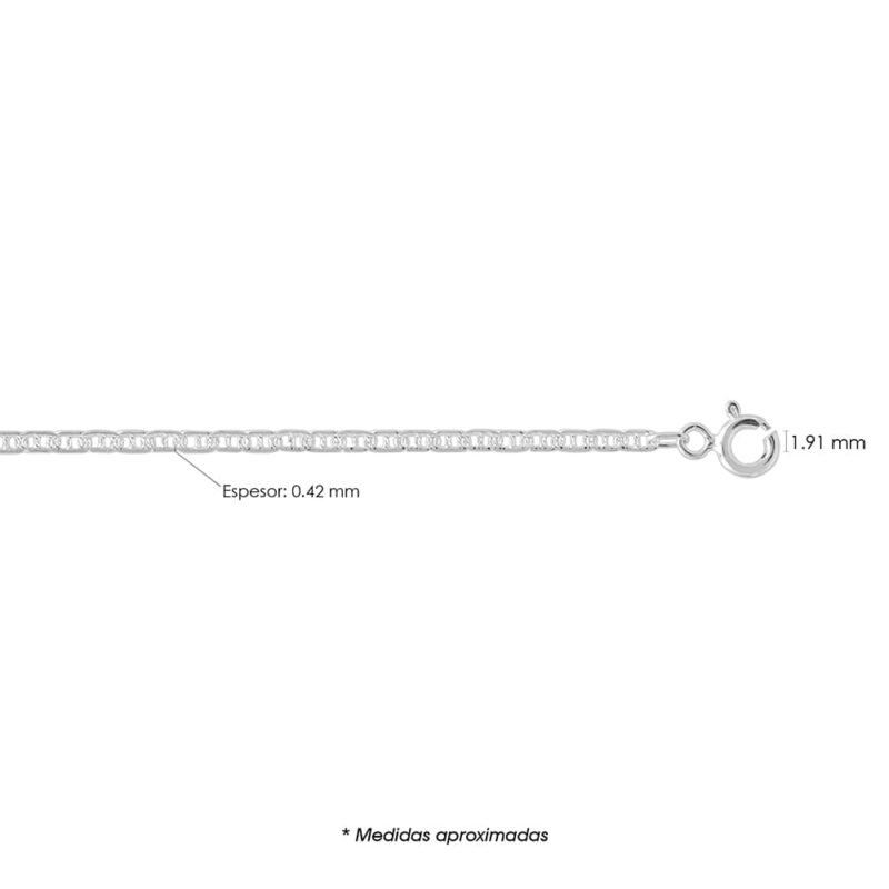 CADENA GUCHI ANCLA MARTILLADA ZEGRINADA GA050MZ