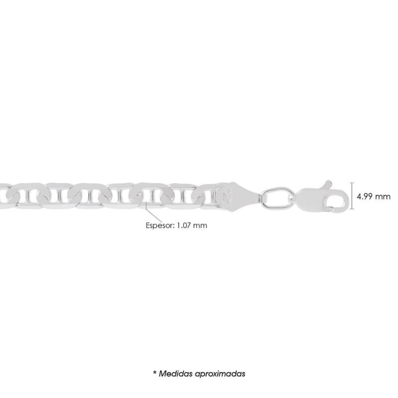 CADENA GUCHI ANCLA MARTILLADA ZEGRINADA GA120MZ