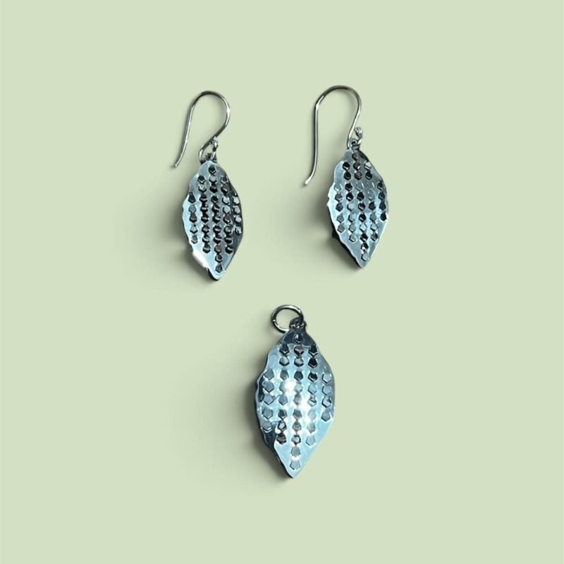 Aretes y Dije Hoja-2