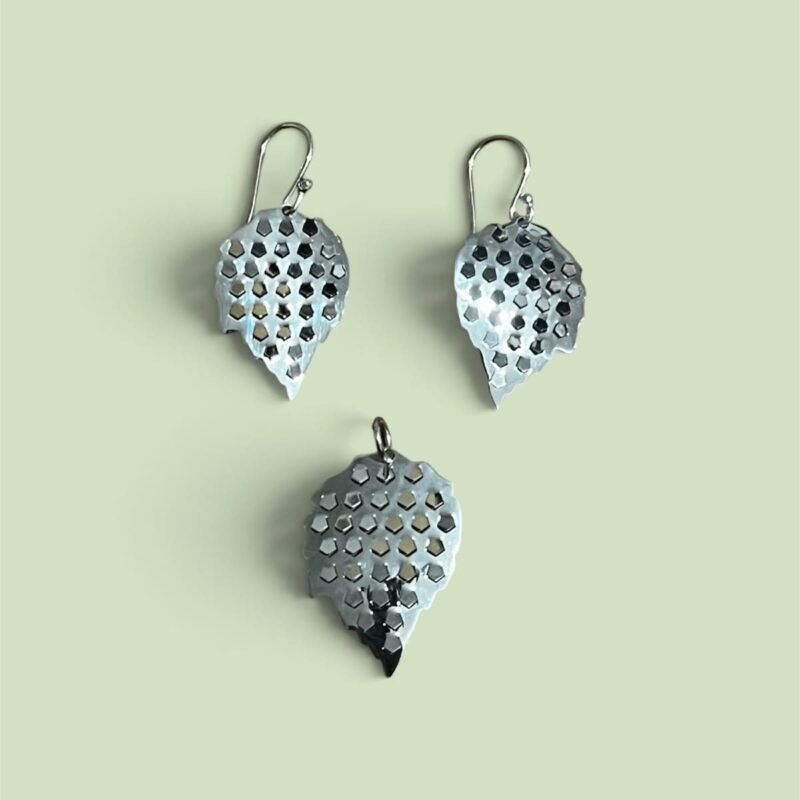 Aretes y Dije Hoja