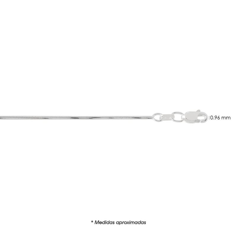 Cadena de Plata Monorriel 25 Octagonal