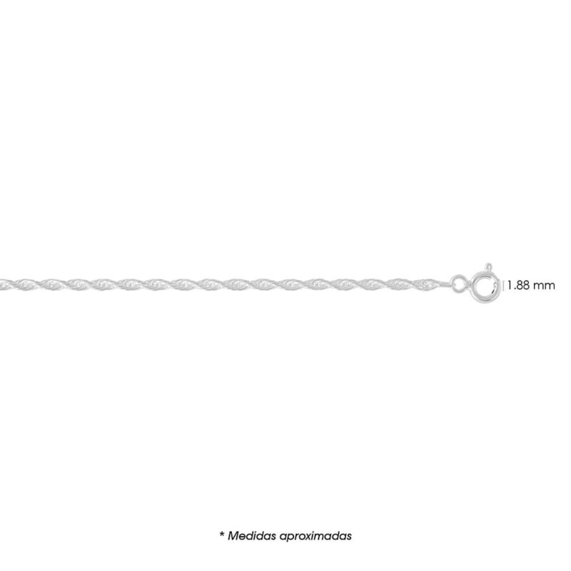 Cadena de Plata Triple Torzal 35