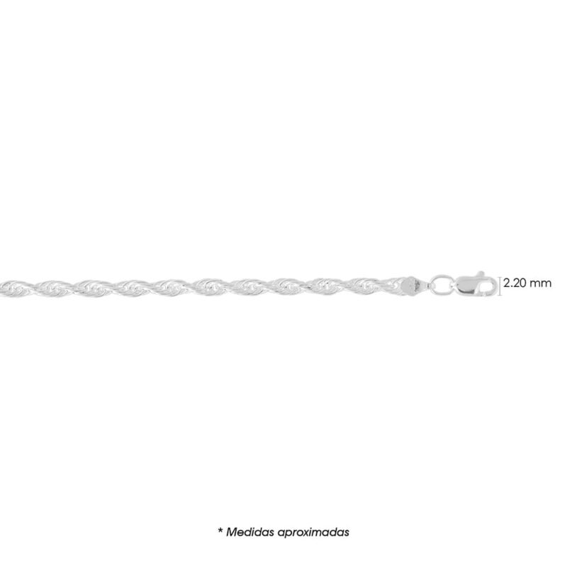 Cadena de Plata Triple Torzal 50