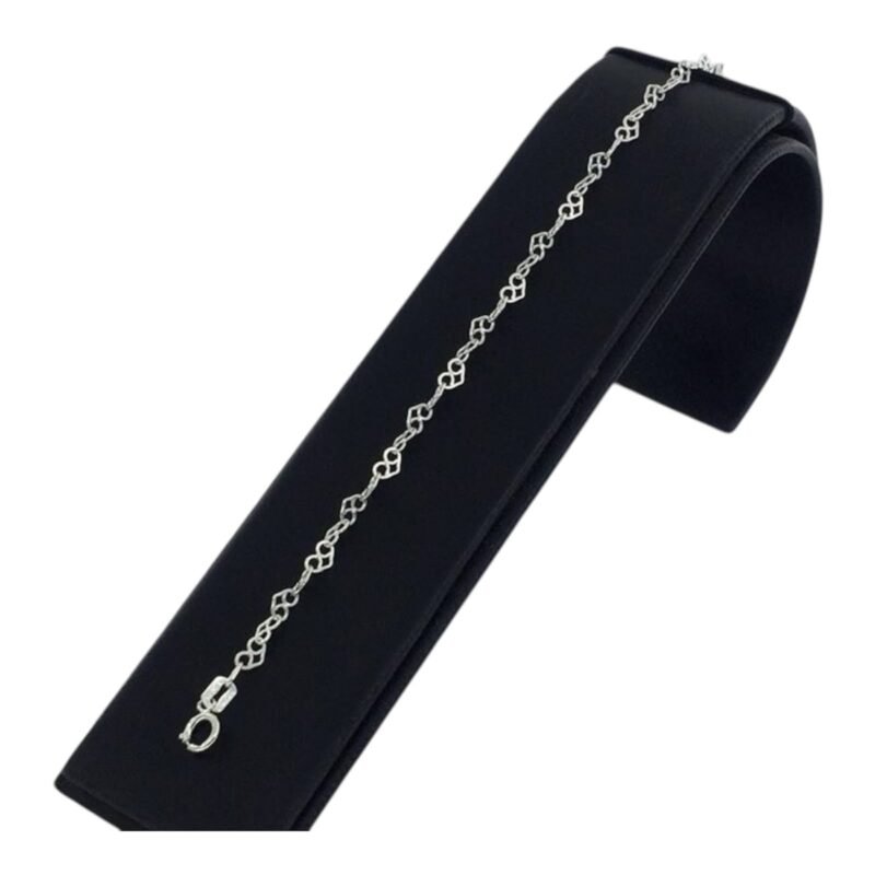 Pulsera de Plata Para Dama Corazón Invertido