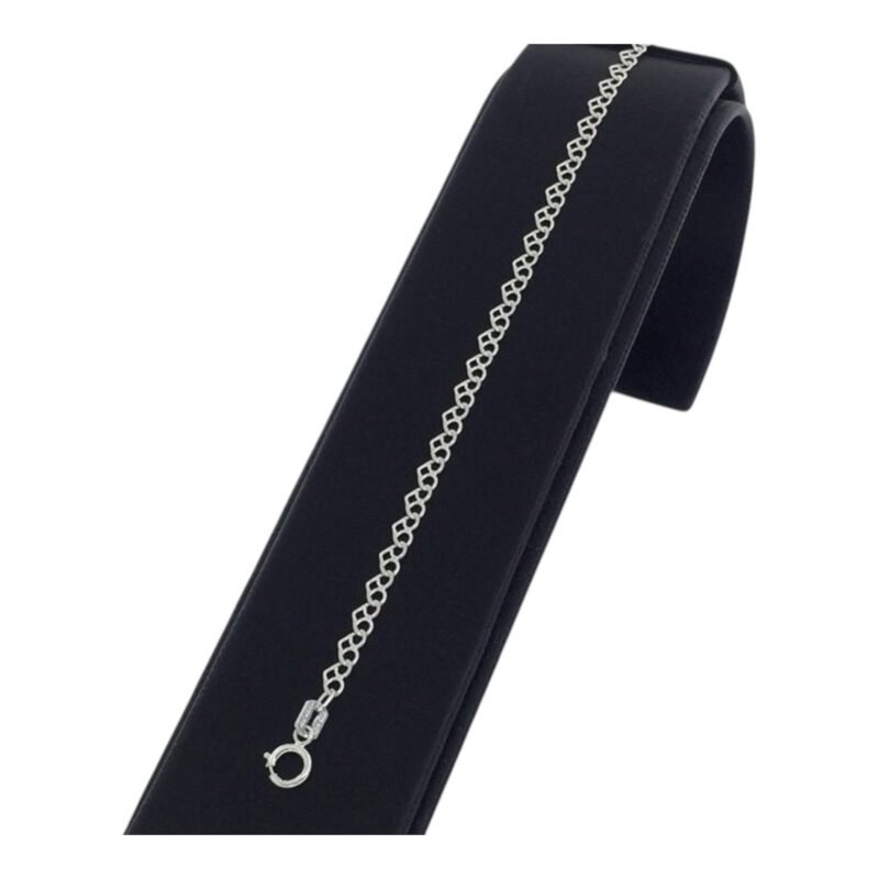 Pulsera de Plata Para Dama Corazón Plano